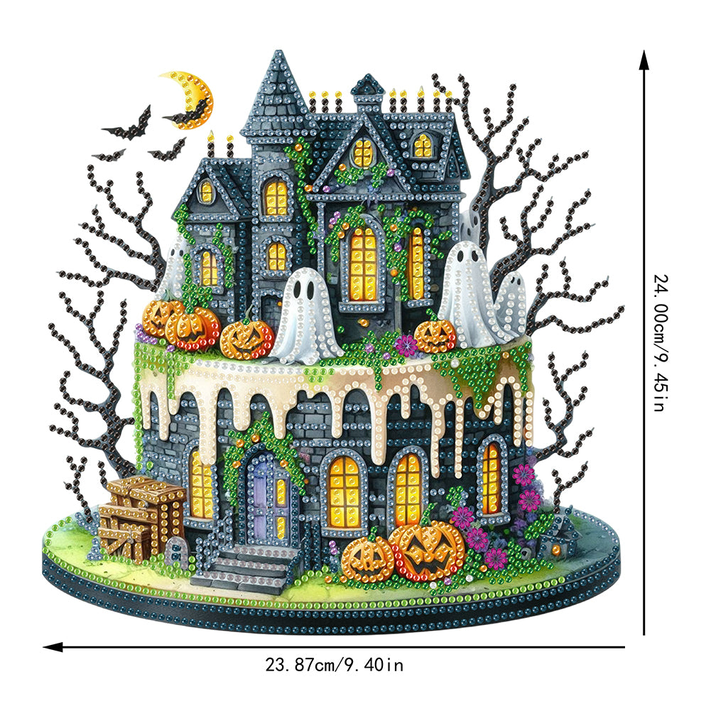 2D Flat DIY Diamond Painting Desktop Ornaments Kit for Home Office Desktop Decor