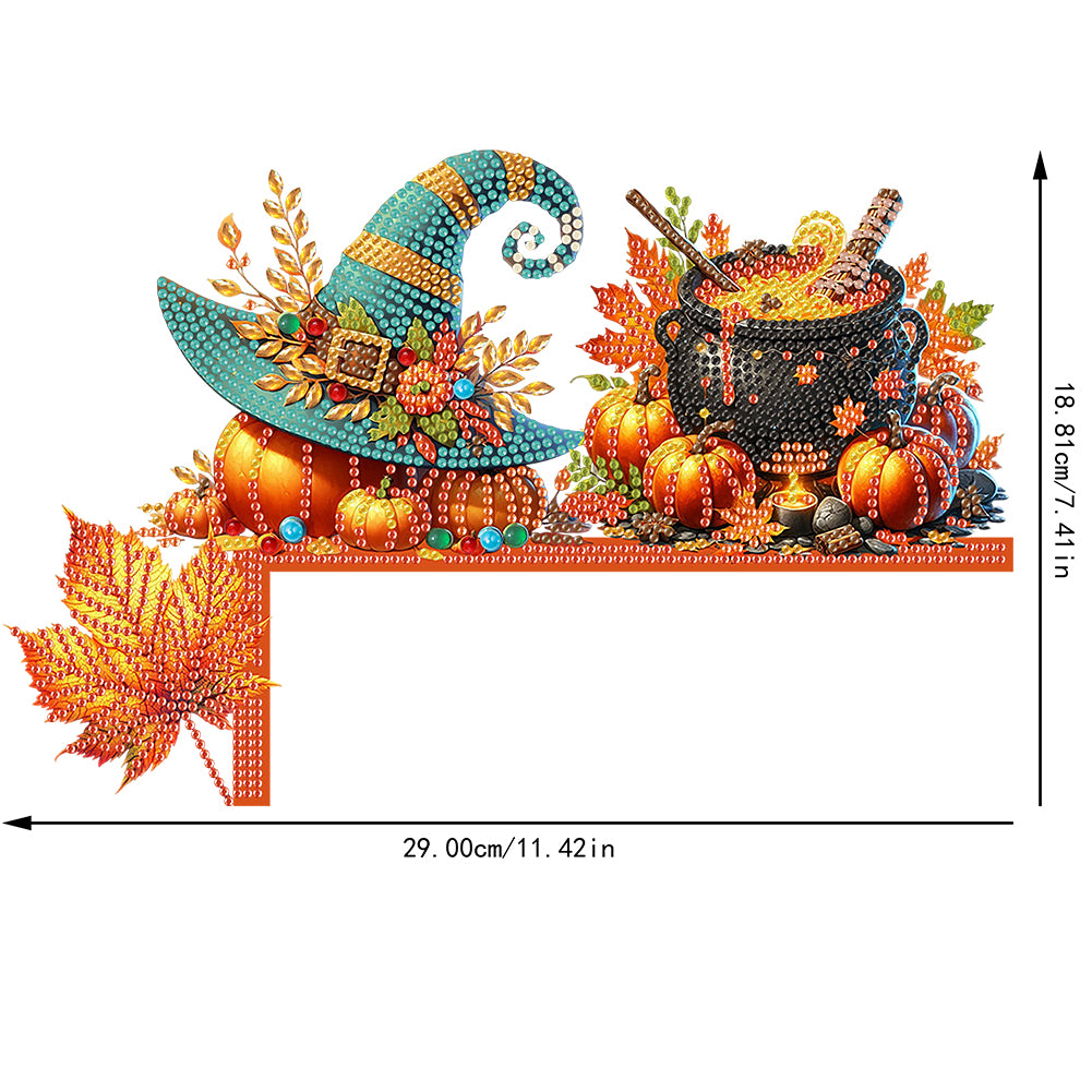Cat Diamond Art Door Right Angle Sign 5D DIY Wooden Door Topper for Party Favors