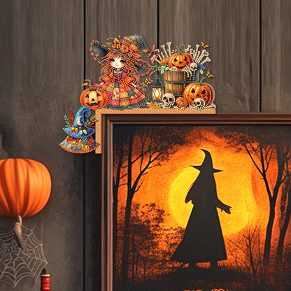 Cat Diamond Art Door Right Angle Sign 5D DIY Wooden Door Topper for Party Favors