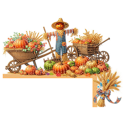 Cat Diamond Art Door Right Angle Sign 5D DIY Wooden Door Topper for Party Favors