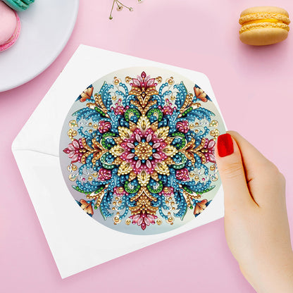 12PCS DIY Diamond Art Greeting Cards Xmas Designs for Festivals and Celebrations