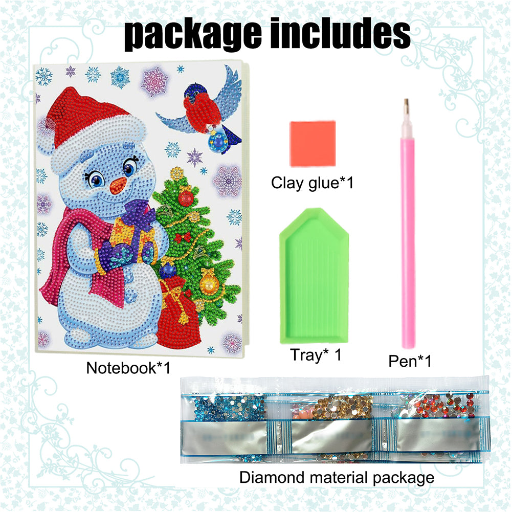 DIY Special Shaped Diamond Painting Notebook 50 Pages A5 Diamond Art Diary Book