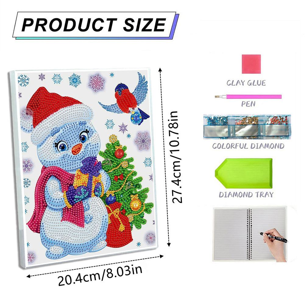 DIY Special Shaped Diamond Painting Notebook 50 Pages A5 Diamond Art Diary Book