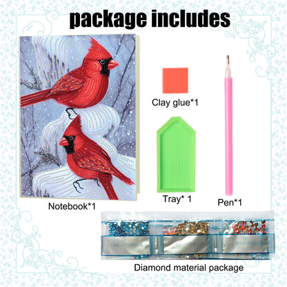 DIY Special Shaped Diamond Painting Notebook 50 Pages A5 Diamond Art Diary Book