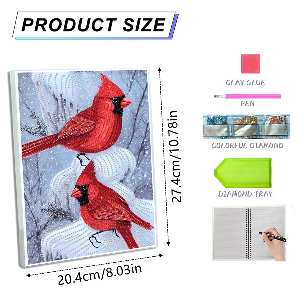 DIY Special Shaped Diamond Painting Notebook 50 Pages A5 Diamond Art Diary Book