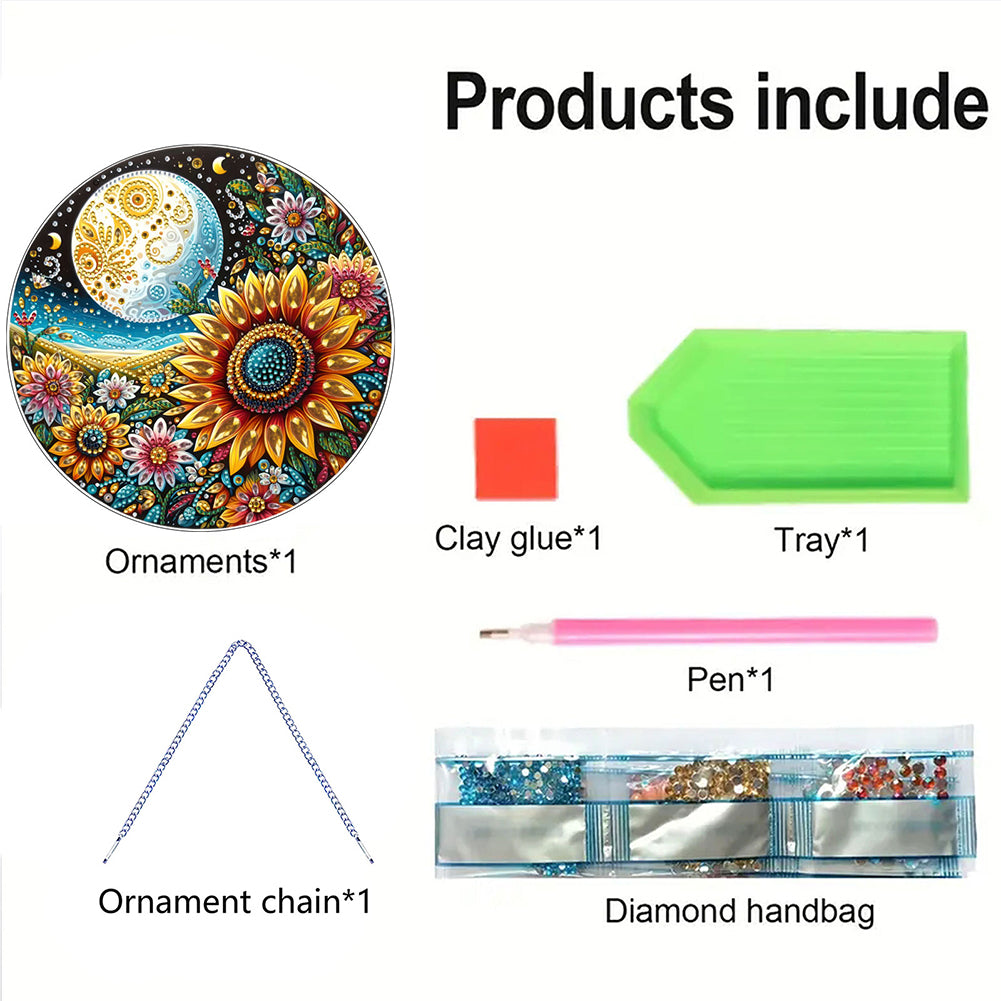 2D Flat DIY Diamond Art Pendant Diamond Painting Set Home Wall Decoration Crafts