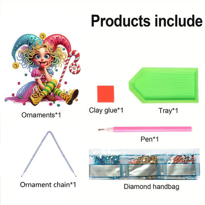 2D Flat DIY Diamond Art Pendant Diamond Painting Set Home Wall Decoration Crafts