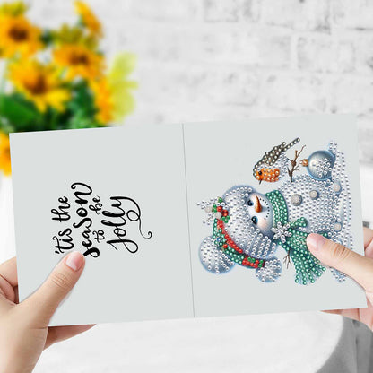 6/10/12 PCS DIY Diamond Art Greeting Cards Thank You Cards and Holiday Blessings