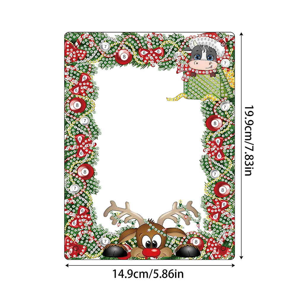 Christmas Special Shaped Diamond Painting Photo Frame for Home Office Decor