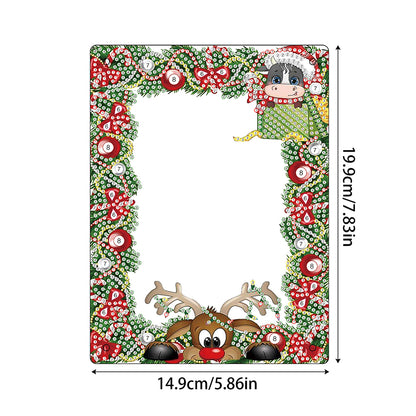 Christmas Special Shaped Diamond Painting Photo Frame for Home Office Decor