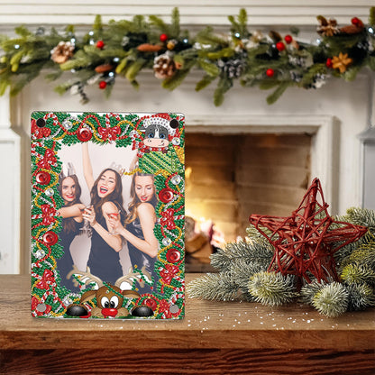 Christmas Special Shaped Diamond Painting Photo Frame for Home Office Decor