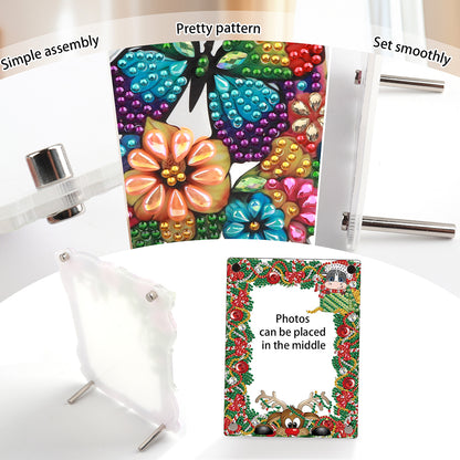 Christmas Special Shaped Diamond Painting Photo Frame for Home Office Decor