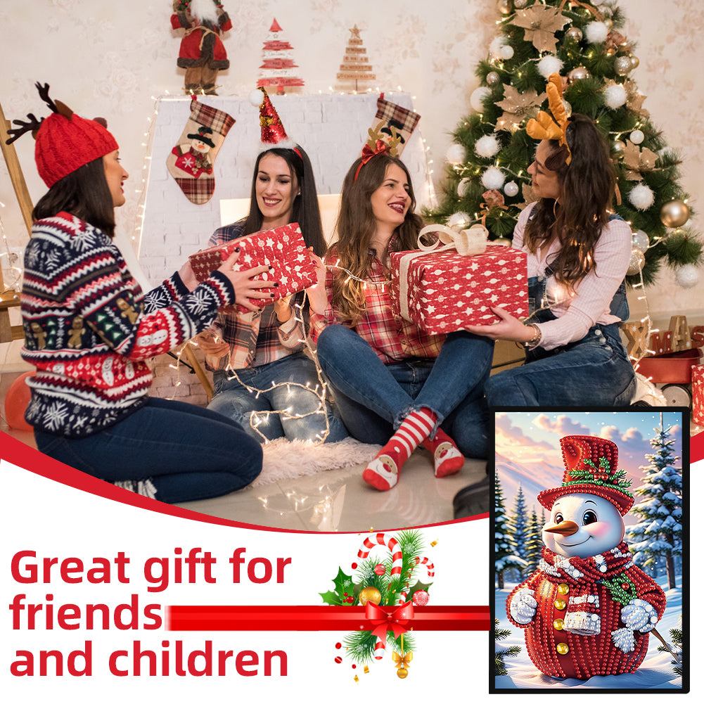 Christmas Winter Diamond Painting Diary Book with Crystal Pendant Bookmark Gifts