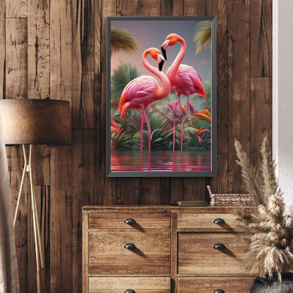 Flamingo - Full Round Drill Diamond Painting 40*60CM