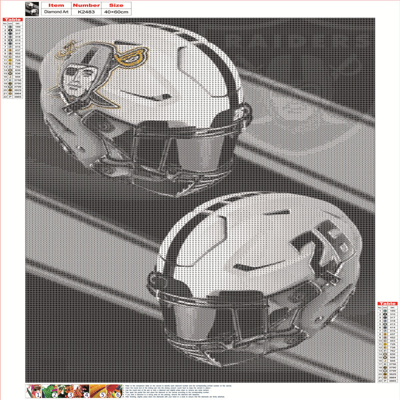Las Vegas Raiders Logo - Full Round Drill Diamond Painting 40*60CM