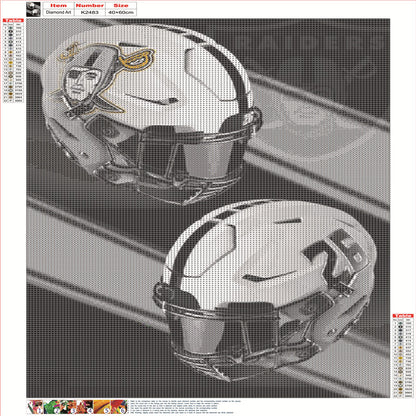 Las Vegas Raiders Logo - Full Round Drill Diamond Painting 40*60CM