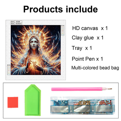Religion Madonna - Special Shaped Drill Diamond Painting 30*30CM