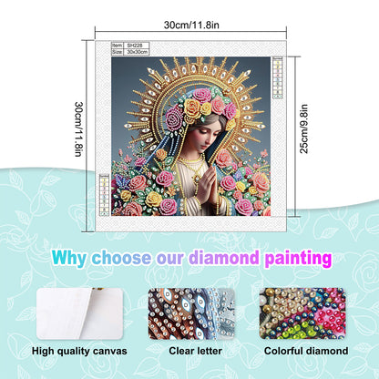 Religion Madonna - Special Shaped Drill Diamond Painting 30*30CM