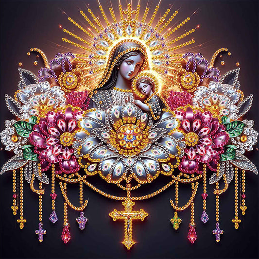 Religion Madonna - Special Shaped Drill Diamond Painting 30*30CM