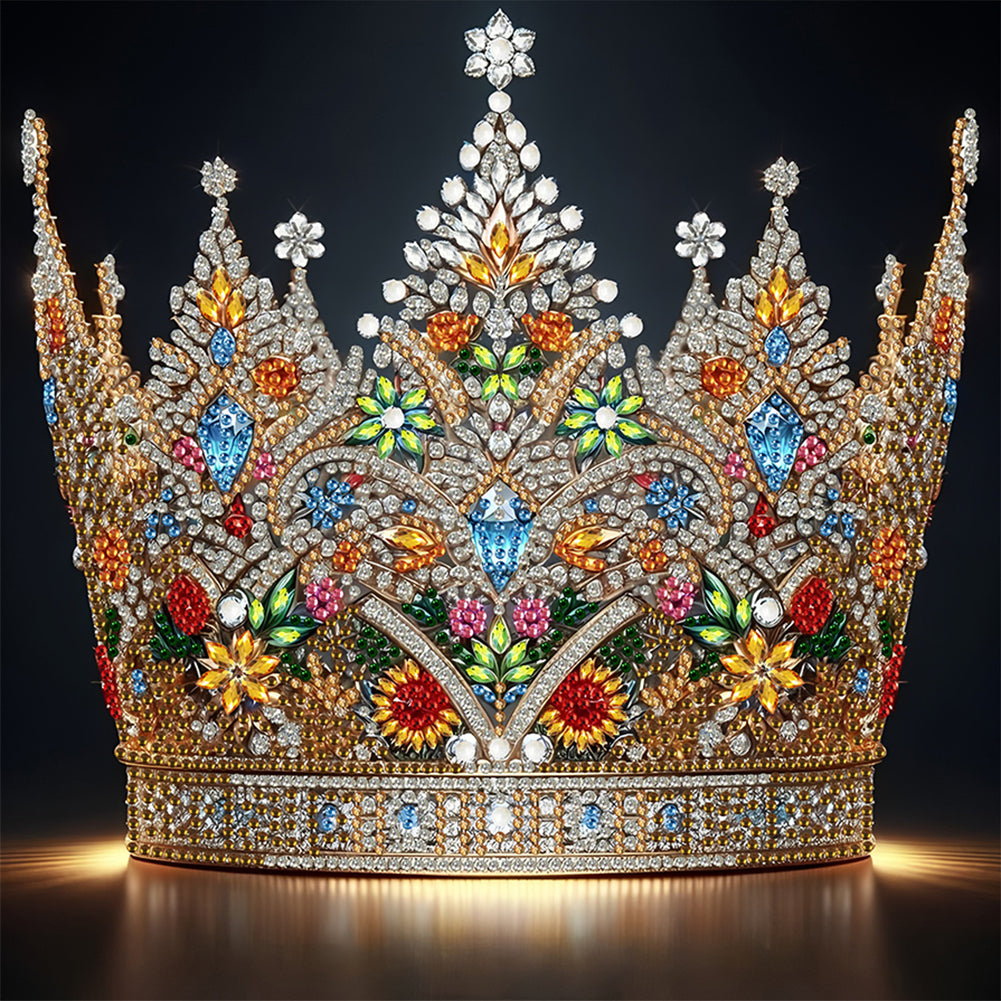 Gorgeous Crown - Special Shaped Drill Diamond Painting 30*30CM