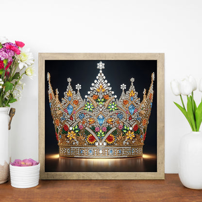 Gorgeous Crown - Special Shaped Drill Diamond Painting 30*30CM