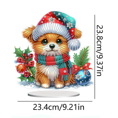 2D Flat Christmas Table Top Diamond Painting Ornament Kits Double-sided Effect