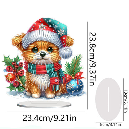 2D Flat Christmas Table Top Diamond Painting Ornament Kits Double-sided Effect
