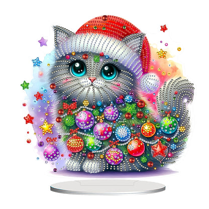 2D Flat Christmas Table Top Diamond Painting Ornament Kits Double-sided Effect