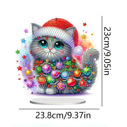 2D Flat Christmas Table Top Diamond Painting Ornament Kits Double-sided Effect