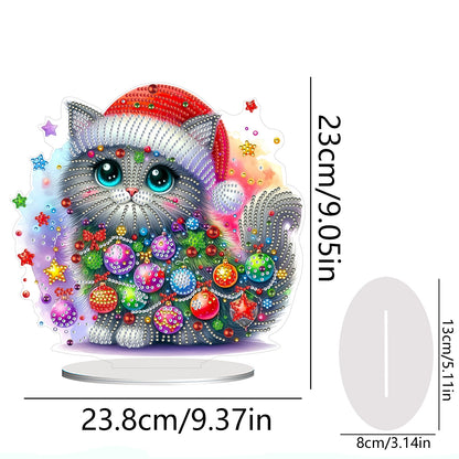 2D Flat Christmas Table Top Diamond Painting Ornament Kits Double-sided Effect