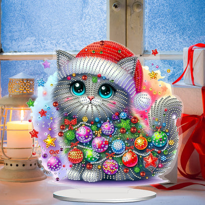 2D Flat Christmas Table Top Diamond Painting Ornament Kits Double-sided Effect