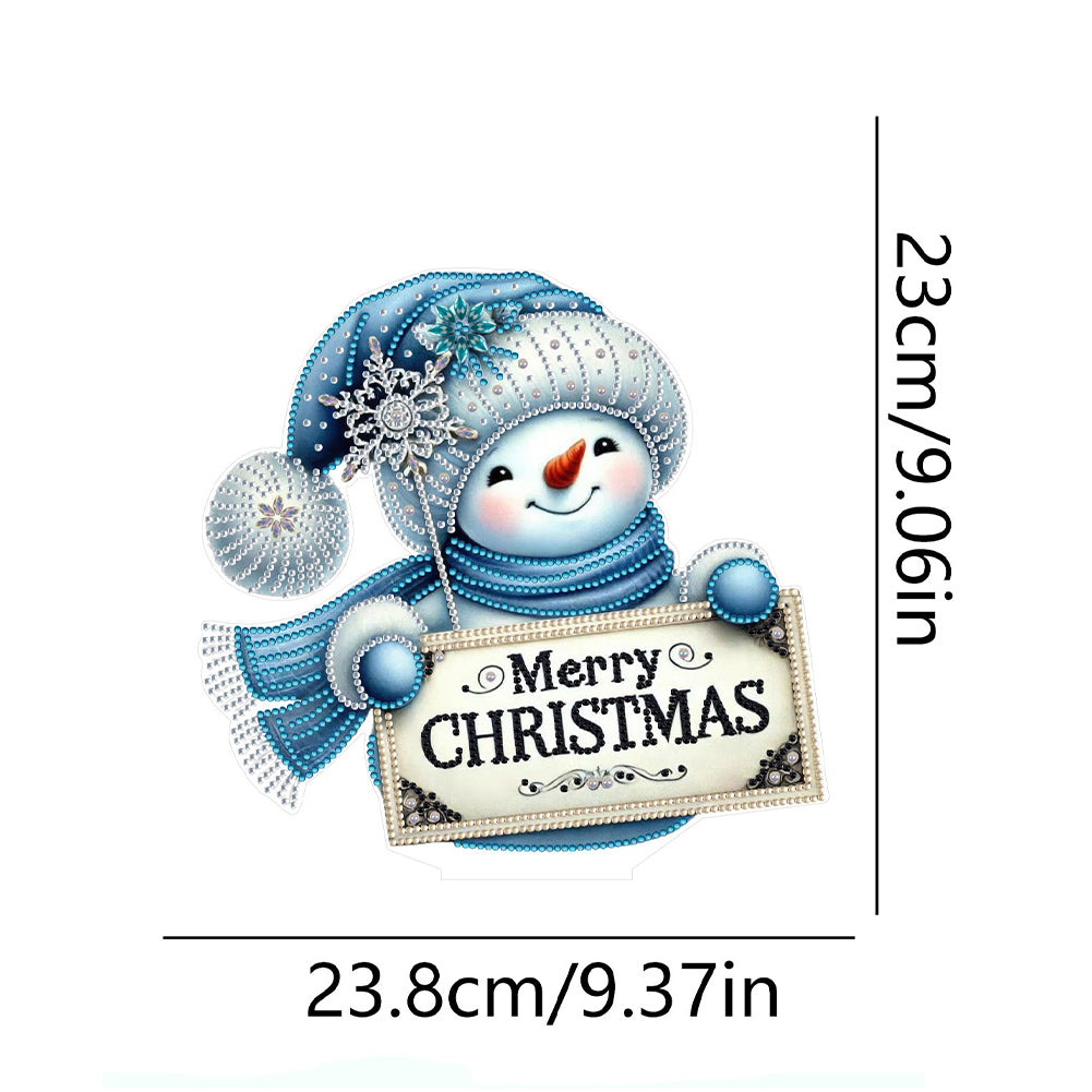 2D Flat Christmas Table Top Diamond Painting Ornament Kits Double-sided Effect