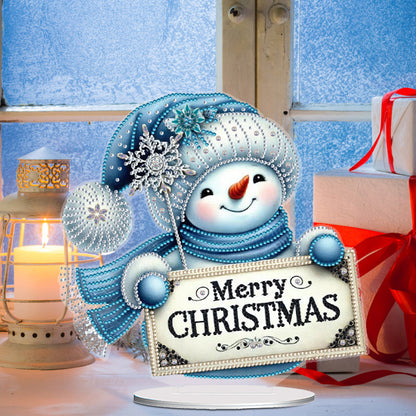 2D Flat Christmas Table Top Diamond Painting Ornament Kits Double-sided Effect