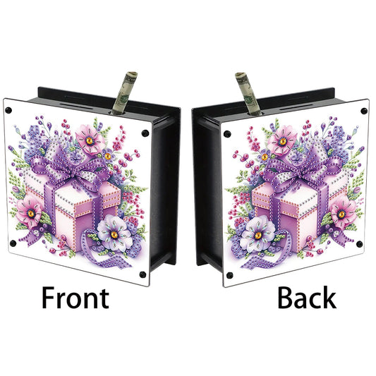 Cat Diamond Painting Money Saving Box Diamond Painting Change Holder Case Decors