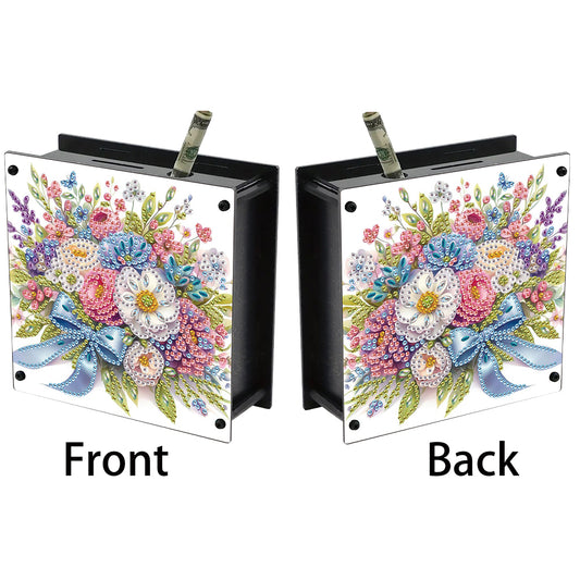 Cat Diamond Painting Money Saving Box Diamond Painting Change Holder Case Decors