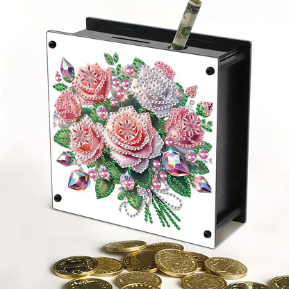 Cat Diamond Painting Money Saving Box Diamond Painting Change Holder Case Decors