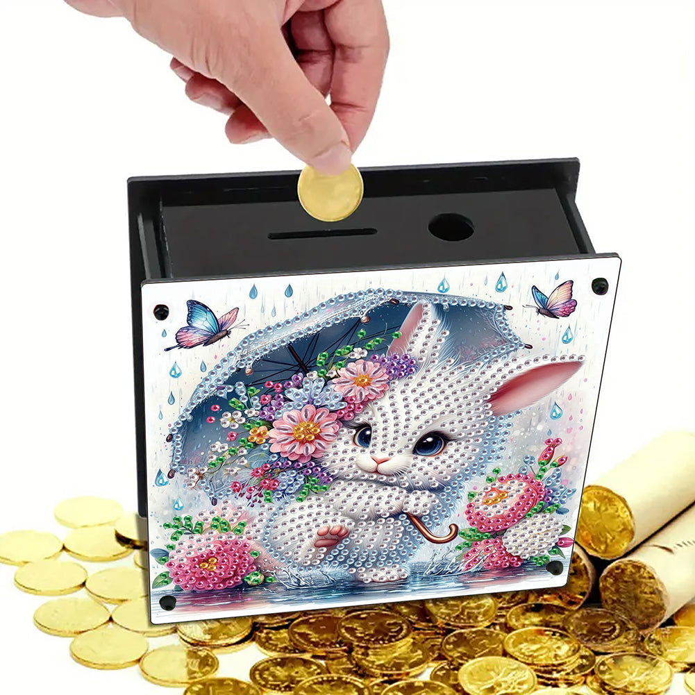 Cat Diamond Painting Money Saving Box Diamond Painting Change Holder Case Decors