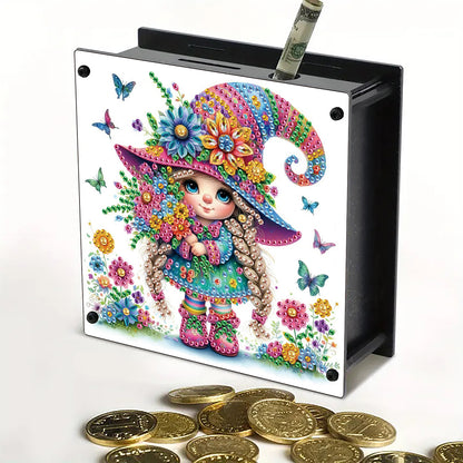 Cat Diamond Painting Money Saving Box Diamond Painting Change Holder Case Decors