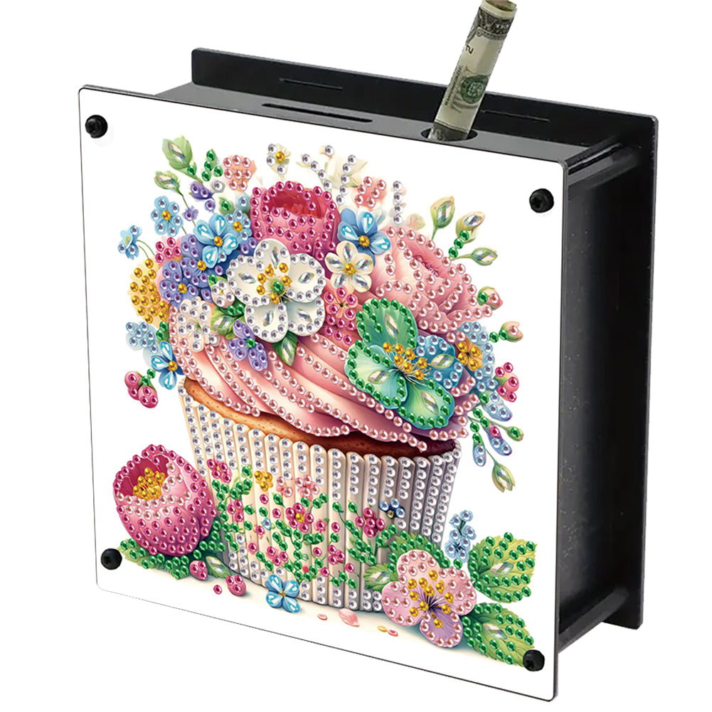 Cat Diamond Painting Money Saving Box Diamond Painting Change Holder Case Decors
