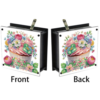 Cat Diamond Painting Money Saving Box Diamond Painting Change Holder Case Decors