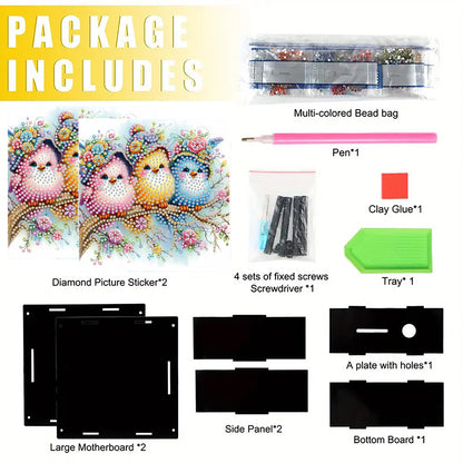 Cat Diamond Painting Money Saving Box Diamond Painting Change Holder Case Decors