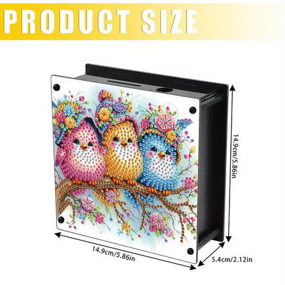 Cat Diamond Painting Money Saving Box Diamond Painting Change Holder Case Decors