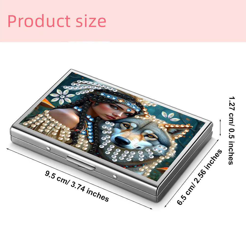 Diamond Painting Credit Card Holder Tree Business Card Holder for Outdoor Travel
