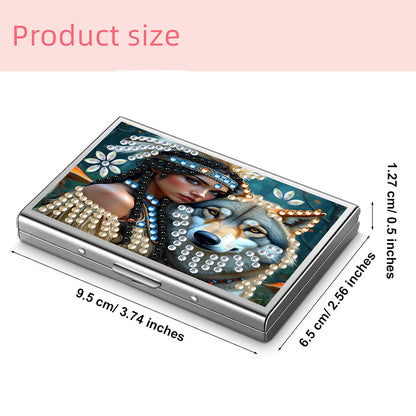 Diamond Painting Credit Card Holder Tree Business Card Holder for Outdoor Travel
