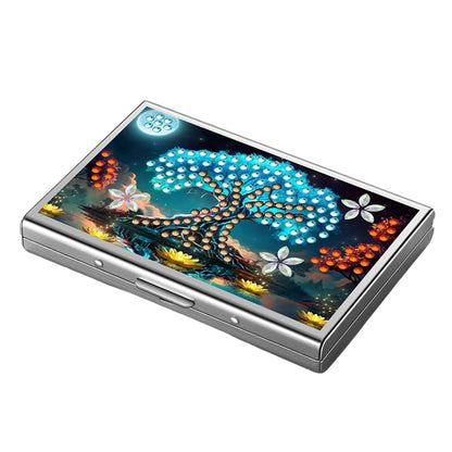Diamond Painting Credit Card Holder Tree Business Card Holder for Outdoor Travel