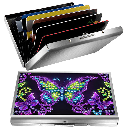 Diamond Painting Credit Card Holder Tree Business Card Holder for Outdoor Travel