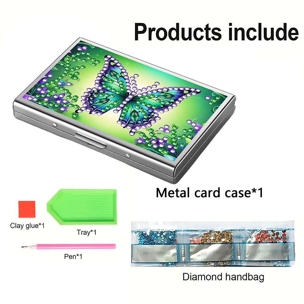 Diamond Painting Credit Card Holder Tree Business Card Holder for Outdoor Travel