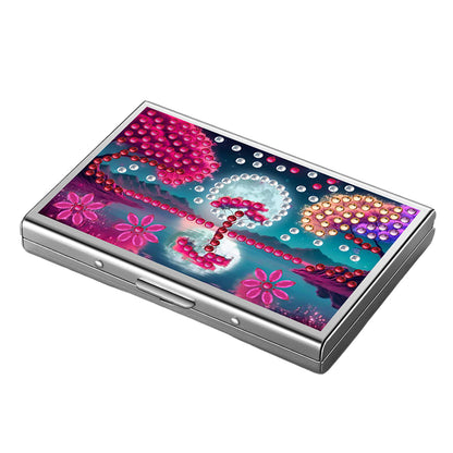 Diamond Painting Credit Card Holder Tree Business Card Holder for Outdoor Travel