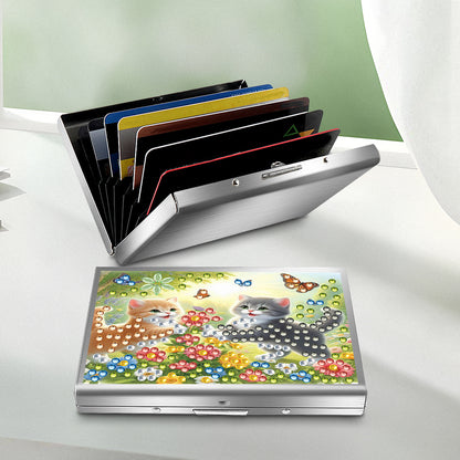 Diamond Painting Credit Card Holder Tree Business Card Holder for Outdoor Travel