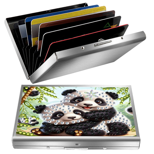 Diamond Painting Credit Card Holder Tree Business Card Holder for Outdoor Travel